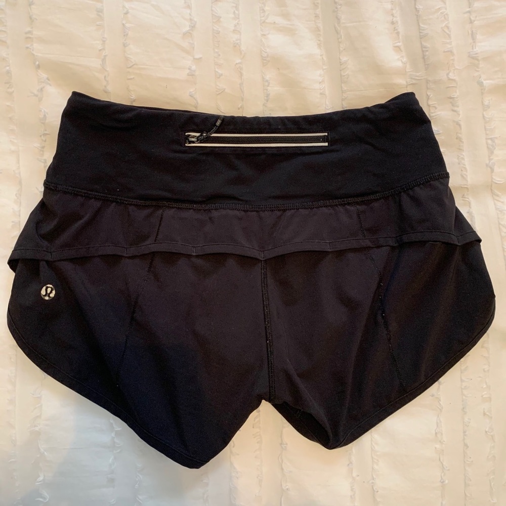 Lululemon Black Speed-Up Short 2.5”